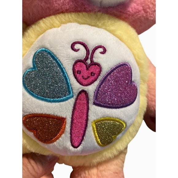 Care Bears 14" Calming Heart Bear Plush Toy Pink Yellow - Picture 2 of 11